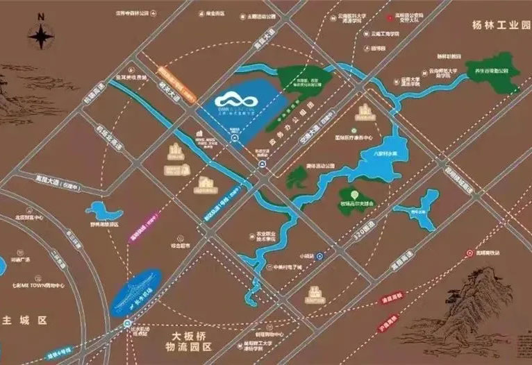 昆明市官渡區(qū)哨關(guān)大道小哨依云國際社區(qū)云海天城小學建設項目